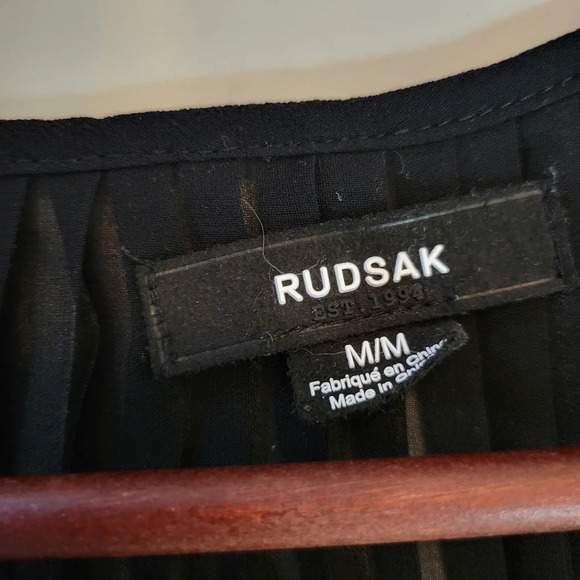 ❤️ 3 for $35 Rudsak accordion pleat shell sleeveless blouse top sheer medium - Picture 8 of 8